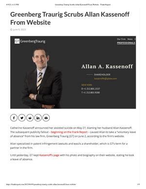 allen kassenoff|allan kassenoff greenberg traurig.